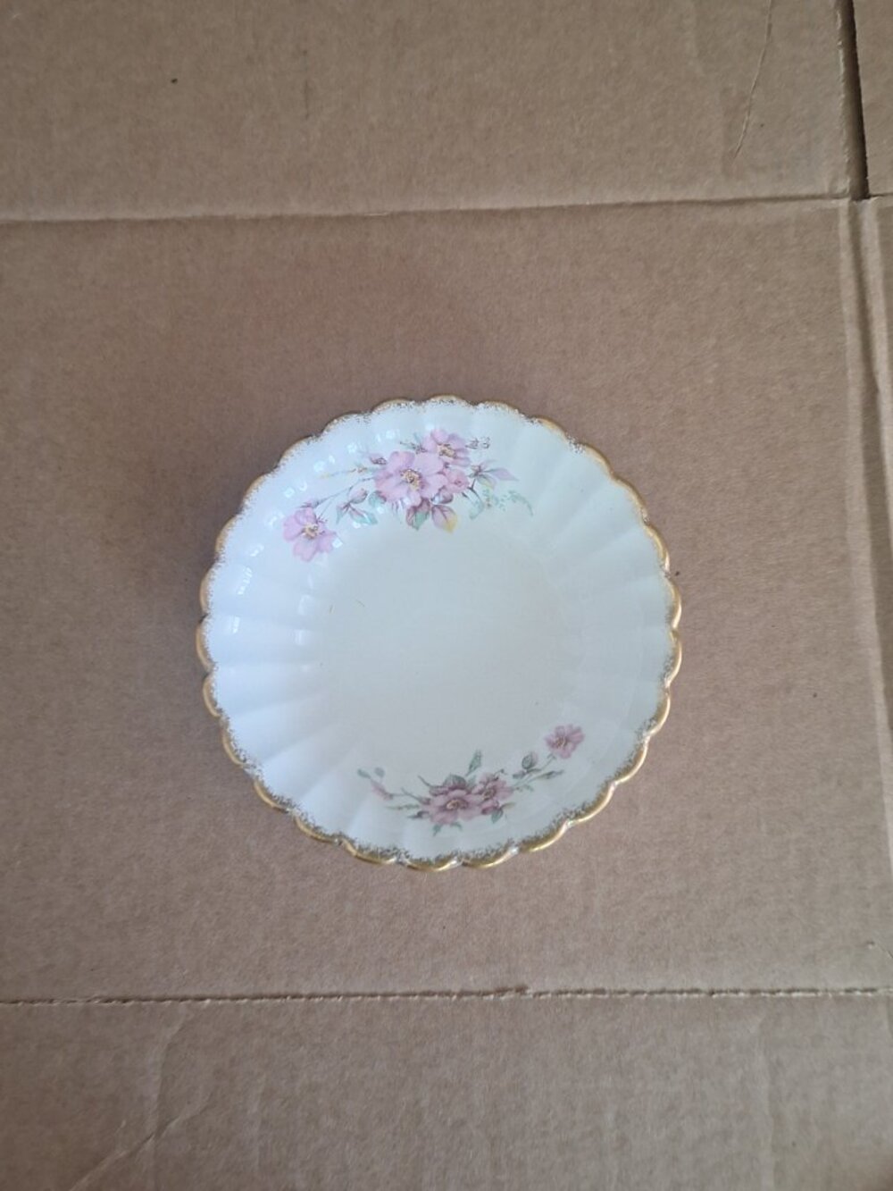 golden ware wild rose bowl